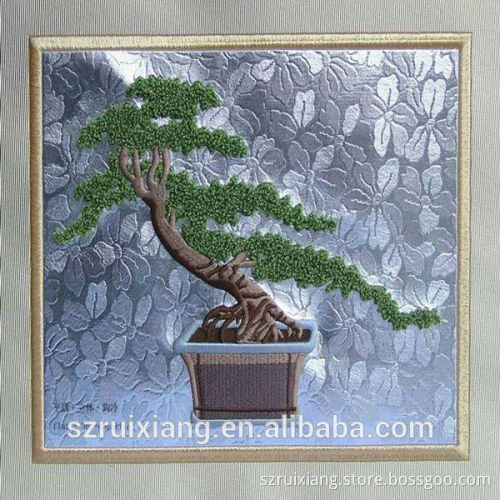 High quality flat and 3D chenille embroidery patch